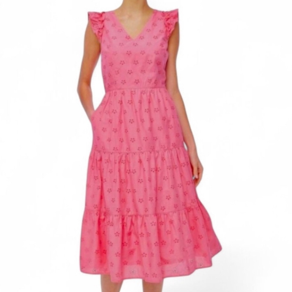 J. Crew Factory women’s size 12 Eyelet Midi Dress